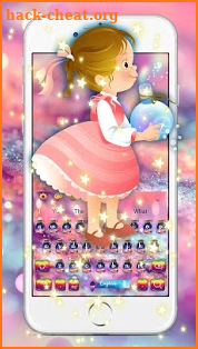 Shimmering Wishing girl Keyboard screenshot