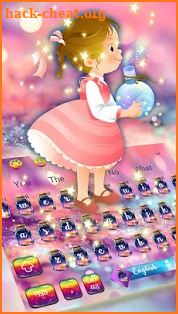 Shimmering Wishing girl Keyboard screenshot