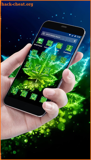 Shine Green Leaf Theme & HD wallpapers screenshot