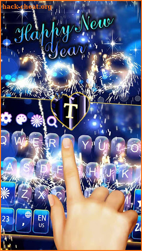 Shining 2019 fireworks Keyboard Theme screenshot