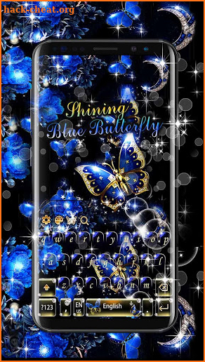 Shining Butterfly Keyboard Theme screenshot