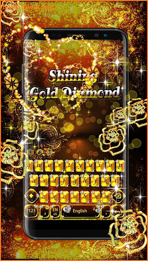 Shining Diamond Keyboard Theme screenshot