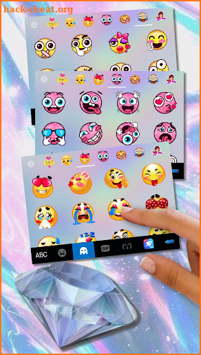 Shining Diamond Keyboard Theme screenshot