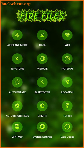 Shining Fireflies APUS Launcher theme screenshot