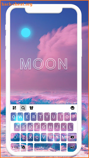 Shining Moon Keyboard Theme screenshot