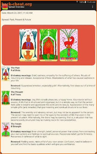 Shining Tribe Tarot screenshot