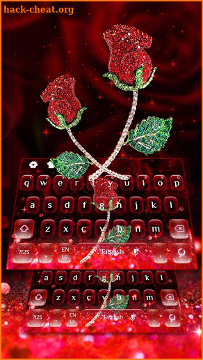 Shiny Diamond Rose Keyboard screenshot