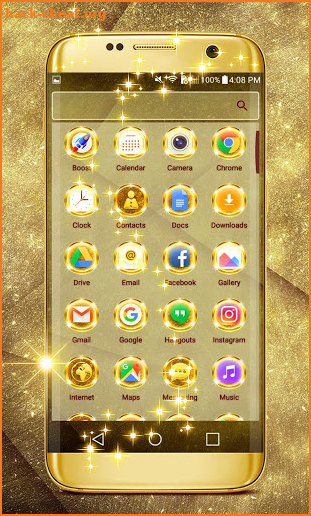 Shiny Glitter Launcher Theme screenshot