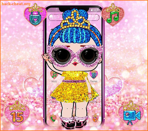 Shiny Lol Glitter Girl Theme screenshot