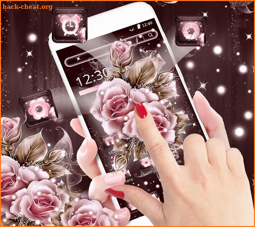 Shiny Rose Butterfly Theme screenshot