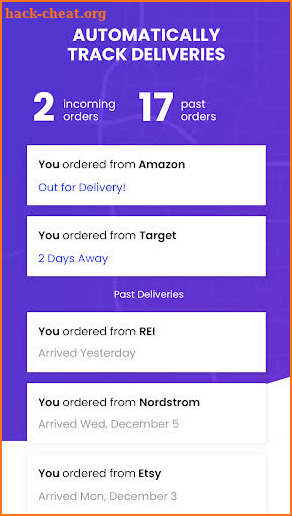 Ship.com — Automatic Package Tracker screenshot