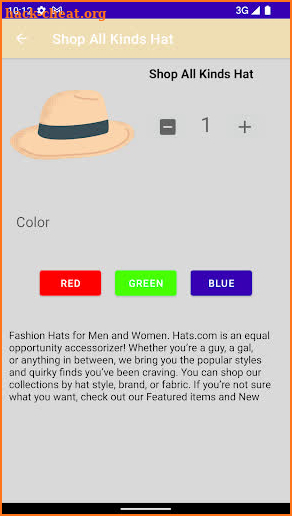 Shop All Kinds Hat screenshot