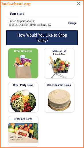 Shop United Supermarkets screenshot