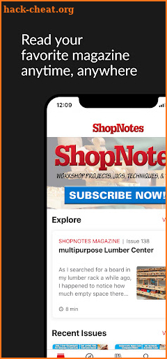 ShopNotes Magazine screenshot