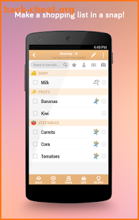 Shopper: Grocery Shopping List screenshot