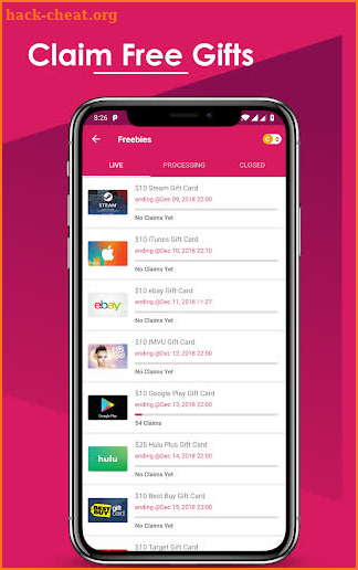 Shopping Cashback Freebies and Gift Cards screenshot