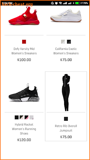 Shopping in Puma screenshot