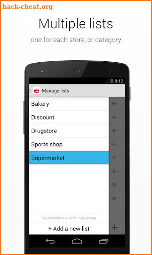 Shopping List screenshot