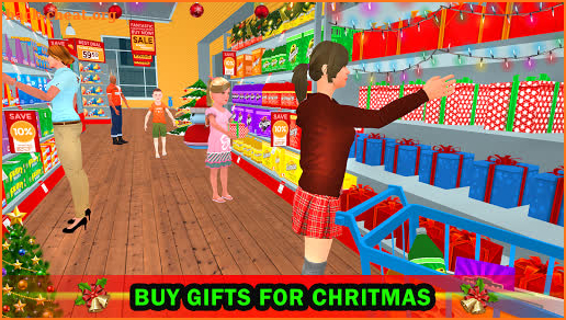 Shopping with Mom: Mother Shopping Christmas Games screenshot