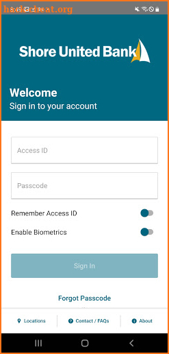Shore United Bank Mobile screenshot