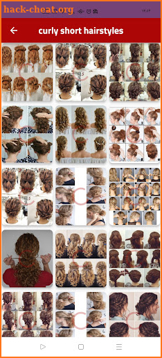 Short curley hairstyles screenshot