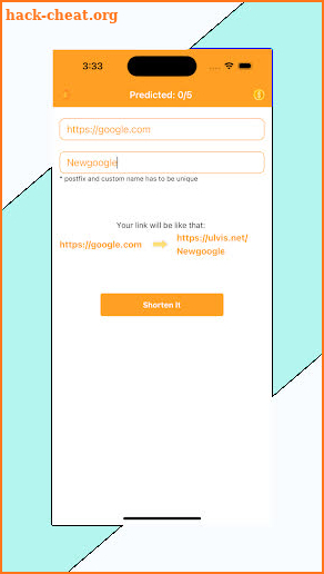 Shorten Links screenshot