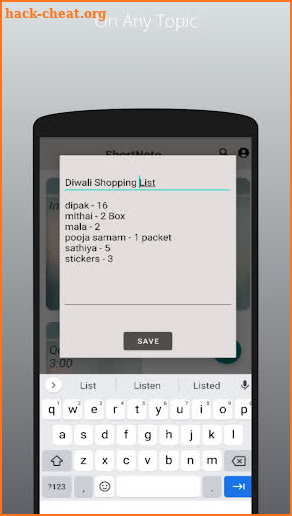 ShortNote - Make Notes screenshot