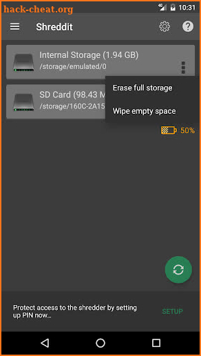 Shreddit - Data Eraser screenshot