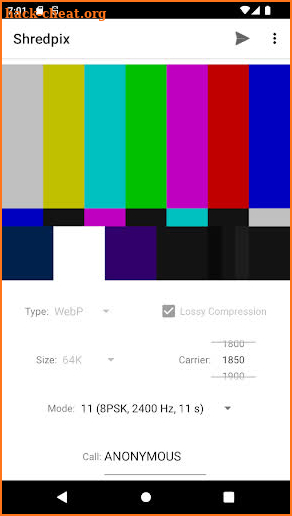 Shredpix - Encode COFDMTV screenshot