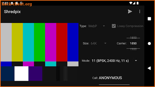 Shredpix - Encode COFDMTV screenshot