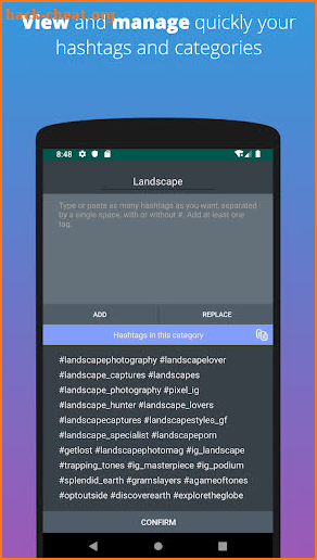 ShufflerTag - Hashtags mixer for Instagram screenshot