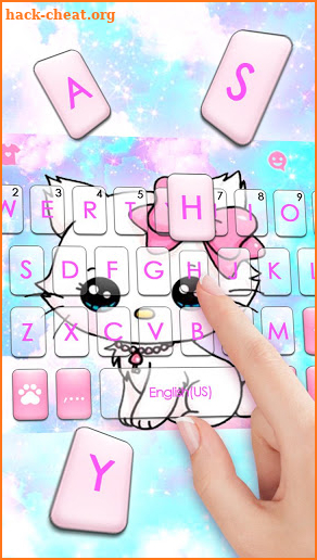 Shy Kitten Keyboard Theme screenshot