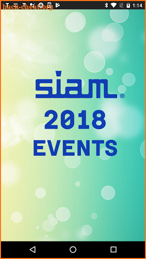 SIAM 2018 Conferences screenshot