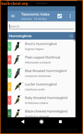 Sibley Guide to Hummingbirds screenshot