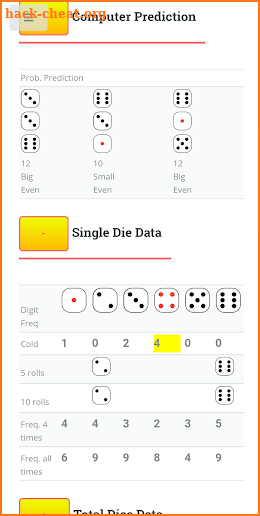 Sicbo Analyzer screenshot