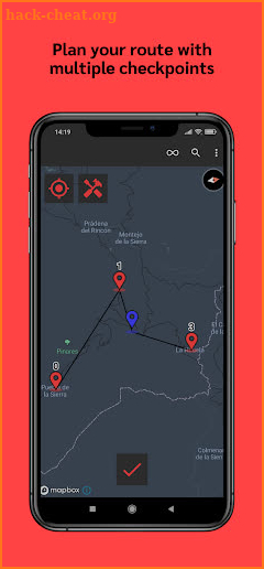 sideways — Rally GPS Navigator screenshot