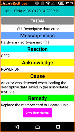 Siemens Fault Finder Pro screenshot