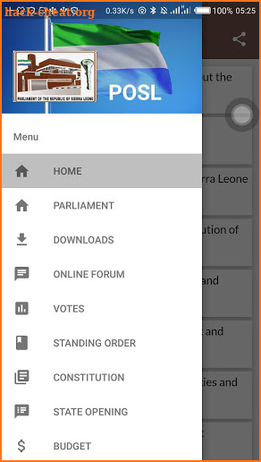 Sierra Leone Parliament screenshot