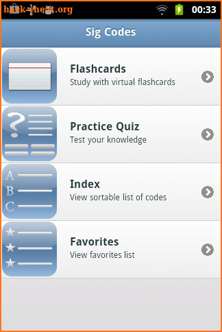 Sig Codes Quiz & Card screenshot