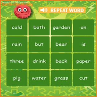 Sight Word BINGO screenshot