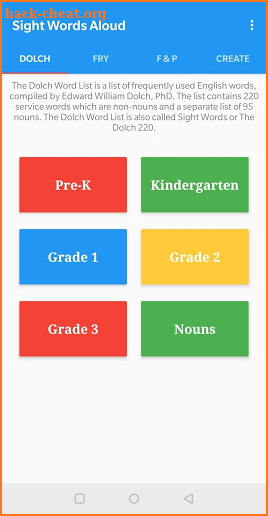 Sight Words Aloud screenshot