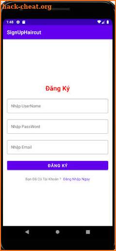 Sign Up Haircut screenshot