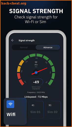 Signal Strength On Map : Network & WiFi Speed Scan screenshot