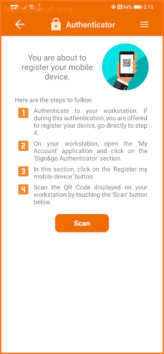 Sign&go Authenticator screenshot