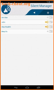 Silent Manager white-list call screenshot