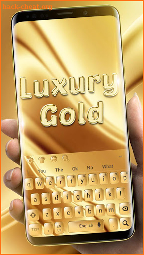 Silk Luxury Gold Keyboard screenshot