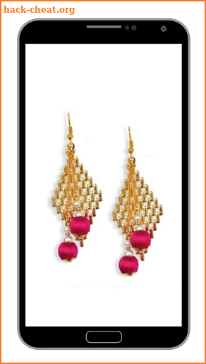 Silk Thread Earrings Design screenshot