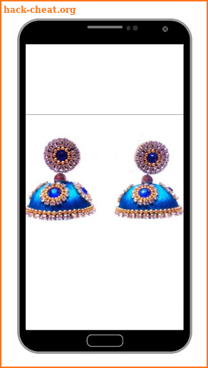 Silk Thread Earrings Design screenshot