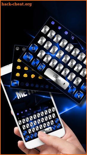 Silver Blue Metal Keyboard screenshot