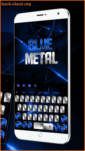 Silver Blue Metal Keyboard screenshot